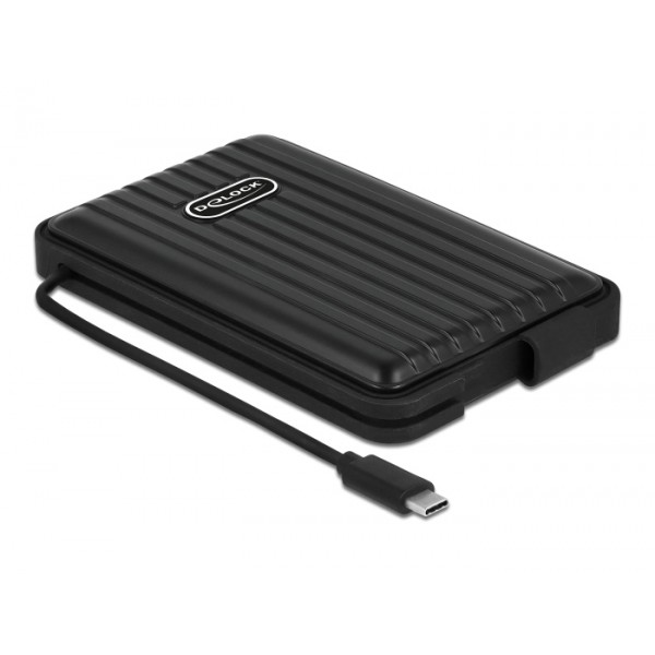 DELOCK θήκη για 2.5" SATA HDD/SSD 42625, 6Gbps, IP66, μαύρη DELOCK θήκη για 2.5" SATA HDD/SSD 42625, 6Gbps, IP66, μαύρη