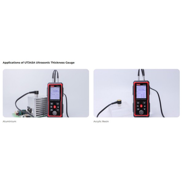 UNI-T ψηφιακός μετρητής πάχους υπερήχων UT345A, 2000mAh, mm/in UNI-T ψηφιακός μετρητής πάχους υπερήχων UT345A, 2000mAh, mm/in