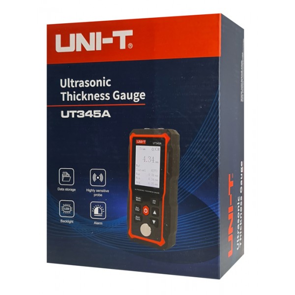 UNI-T ψηφιακός μετρητής πάχους υπερήχων UT345A, 2000mAh, mm/in UNI-T ψηφιακός μετρητής πάχους υπερήχων UT345A, 2000mAh, mm/in