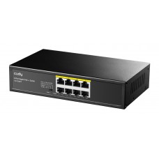CUDY PoE+ switch GS1008PT, 8-port PoE+, 120W, VLAN, V1.0