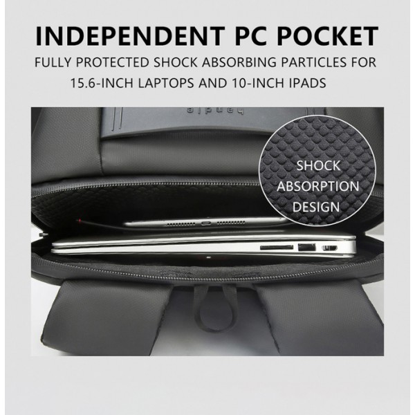 ARCTIC HUNTER τσάντα πλάτης B00328 με θήκη laptop 15.6", USB, 19L, μαύρη ARCTIC HUNTER τσάντα πλάτης B00328 με θήκη laptop 15.6", USB, 19L, μαύρη