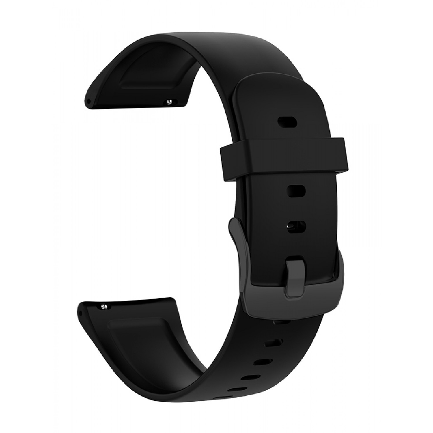 Λουράκι σιλικόνης BAND-013-BK, 22mm, μαύρο