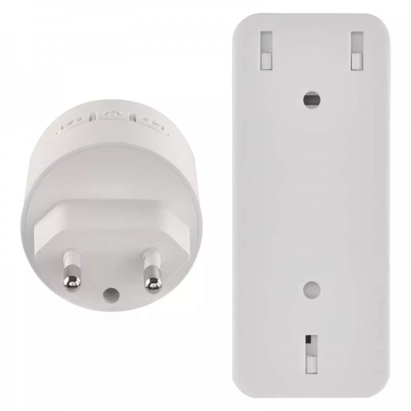 EMOS ασύρματο κουδούνι P5734 με 10 μελωδίες, 150m, 85dB, IP56, λευκό