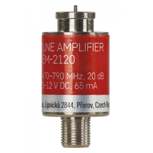 EMOS ενισχυτής σήματος DVB-T/T2 J5709, UHF 470–790MHz, 20dB, F connector EMOS ενισχυτής σήματος DVB-T/T2 J5709, UHF 470–790MHz, 20dB, F connector