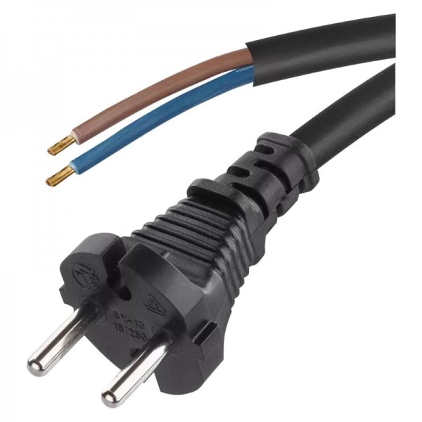 EMOS καλώδιο τροφοδοσίας S03030, 2x 1.0mm², 3m, μαύρο EMOS καλώδιο τροφοδοσίας S03030, 2x 1.0mm², 3m, μαύρο