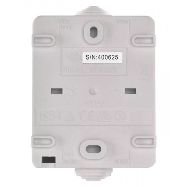 EMOS διακόπτης κομμυτατέρ A1398.4, εξωτερικού χώρου, διπλός, λευκός EMOS διακόπτης κομμυτατέρ A1398.4, εξωτερικού χώρου, διπλός, λευκός