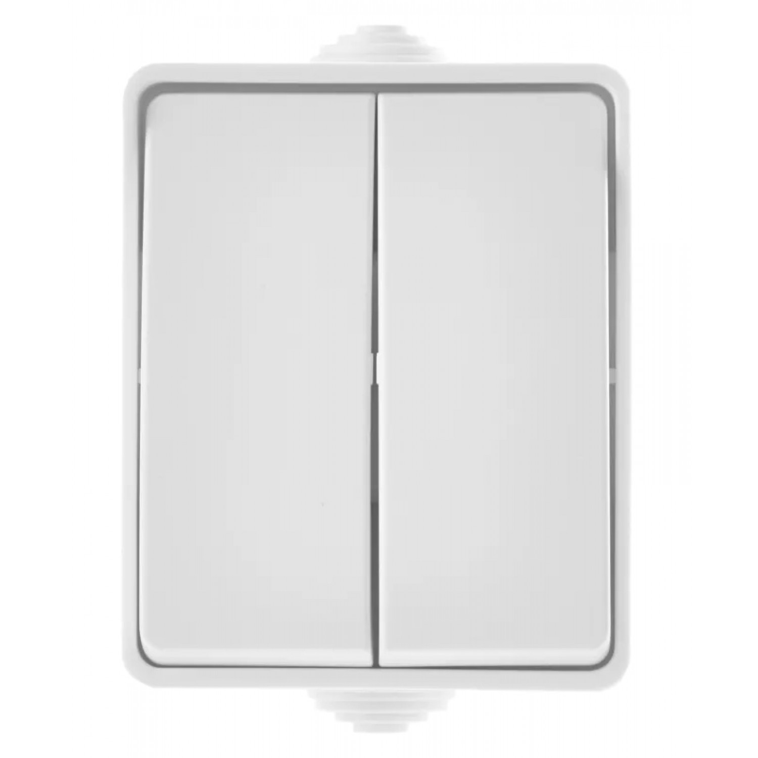 EMOS διακόπτης κομμυτατέρ A1398.4, εξωτερικού χώρου, διπλός, λευκός EMOS διακόπτης κομμυτατέρ A1398.4, εξωτερικού χώρου, διπλός, λευκός