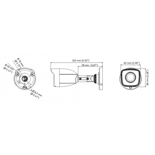 HIKVISION HIWATCH υβριδική κάμερα HWT-B150-M, 2.8mm, 5MP, IP66, IR 20m HIKVISION HIWATCH υβριδική κάμερα HWT-B150-M, 2.8mm, 5MP, IP66, IR 20m