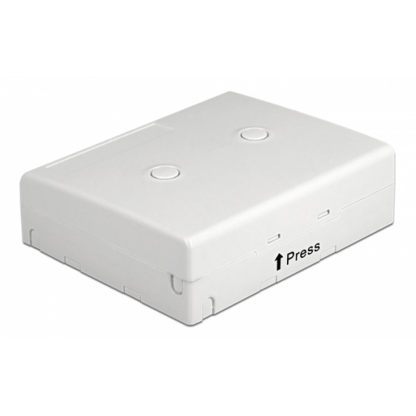 DELOCK κυτίο σύνδεσης οπτικών ινών 86843, 4x SC Simplex/LC Dublex, λευκό DELOCK κυτίο σύνδεσης οπτικών ινών 86843, 4x SC Simplex/LC Dublex, λευκό