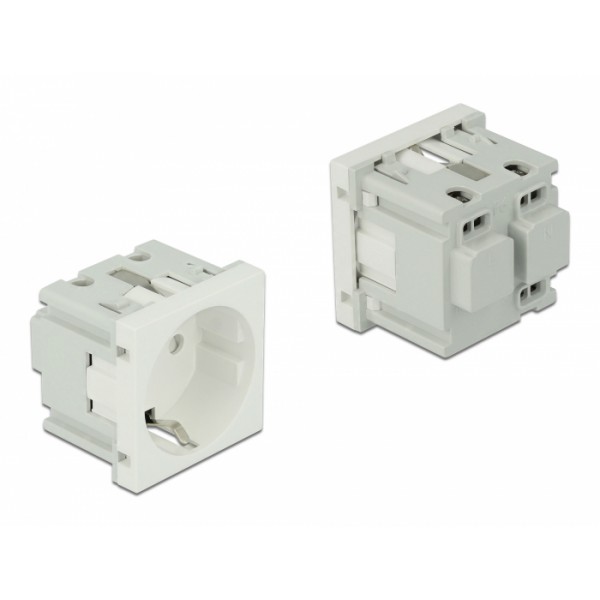 DELOCK module πρίζας ρεύματος Easy 45 81392, 45x45mm DELOCK module πρίζας ρεύματος Easy 45 81392, 45x45mm