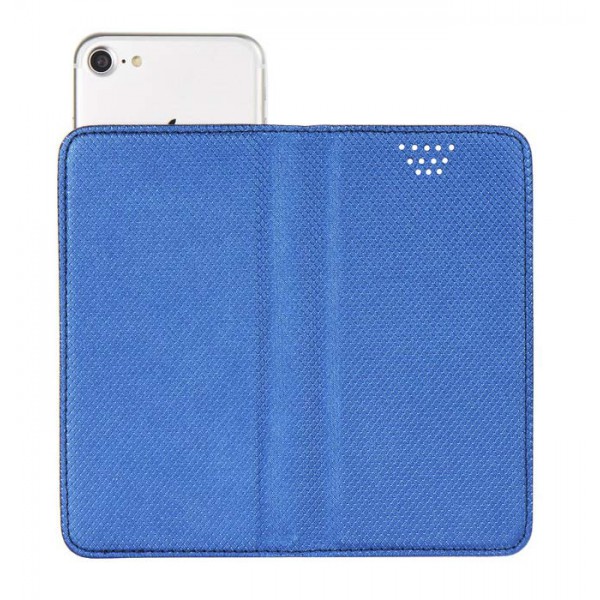 POWERTECH Θήκη Smart Book Universal για Smartphone 4.5" - 4.7", Blue
