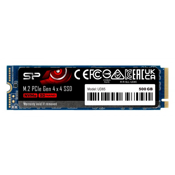 SILICON POWER SSD PCIe Gen4x4 M.2 2280 UD85, 500GB, 3.600-2.400MB/s SILICON POWER SSD PCIe Gen4x4 M.2 2280 UD85, 500GB, 3.600-2.400MB/s
