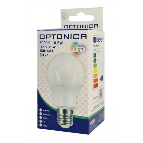 OPTONICA LED λάμπα A60 1354, 10.5W, 6000K, E27, 1055lm OPTONICA LED λάμπα A60 1354, 10.5W, 6000K, E27, 1055lm