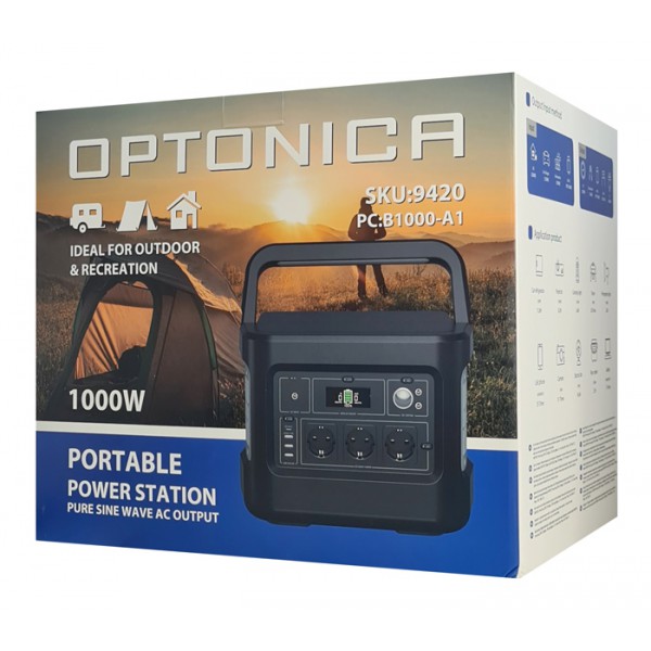 OPTONICA φορητό power station 9420, USB/USB-C/DC/Schuko, 1000W, 1036.8Wh OPTONICA φορητό power station 9420, USB/USB-C/DC/Schuko, 1000W, 1036.8Wh