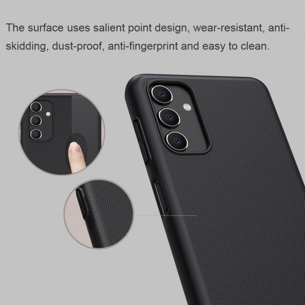 NILLKIN θήκη Super Frosted Shield για Samsung A04S, μαύρη