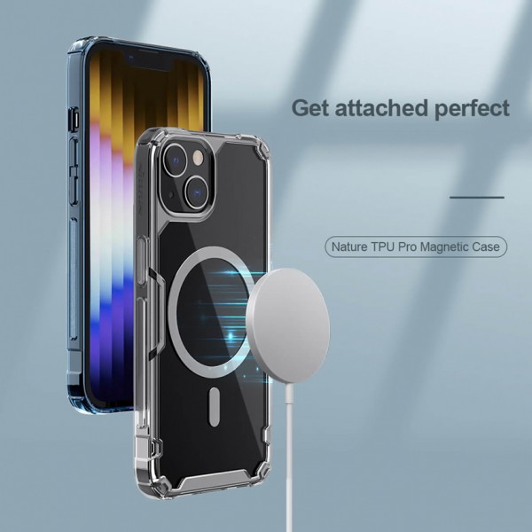 NILLKIN θήκη Nature Pro Magnetic για iPhone 14 Plus, διάφανη NILLKIN θήκη Nature Pro Magnetic για iPhone 14 Plus, διάφανη