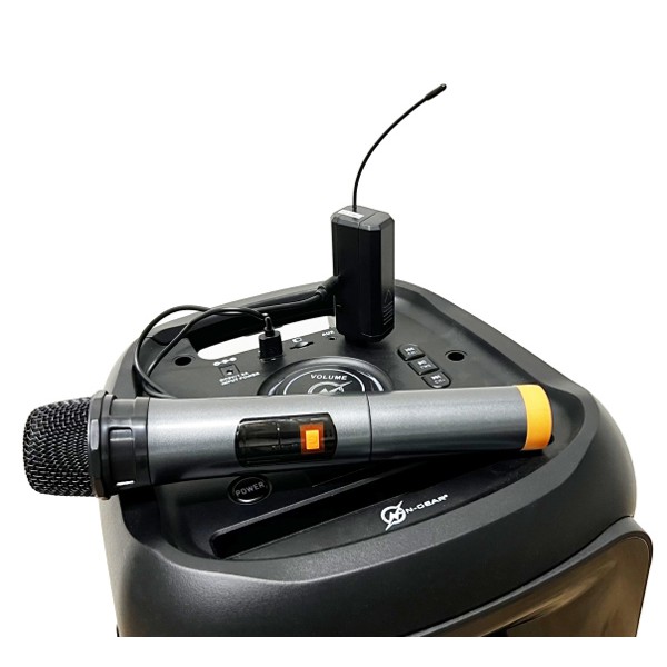 N-GEAR φορητό ηχείο Juke 12 με μικρόφωνο, 500W, BT/TF/USB/AUX, FM, μαύρο