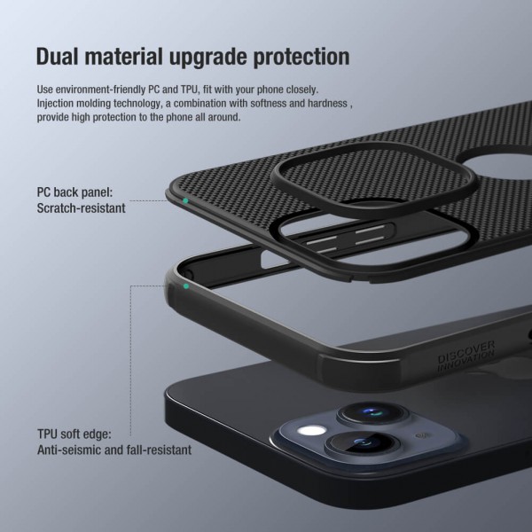 NILLKIN θήκη Super Frosted Shield Pro για iPhone 14, μαύρο NILLKIN θήκη Super Frosted Shield Pro για iPhone 14, μαύρο