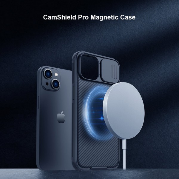 NILLKIN θήκη CamShield Pro Magnetic για iPhone 14 Plus, μαύρη NILLKIN θήκη CamShield Pro Magnetic για iPhone 14 Plus, μαύρη