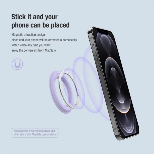 NILLKIN μαγνητική ring βάση SnapHold για smartphone, μαύρη, 2τμχ