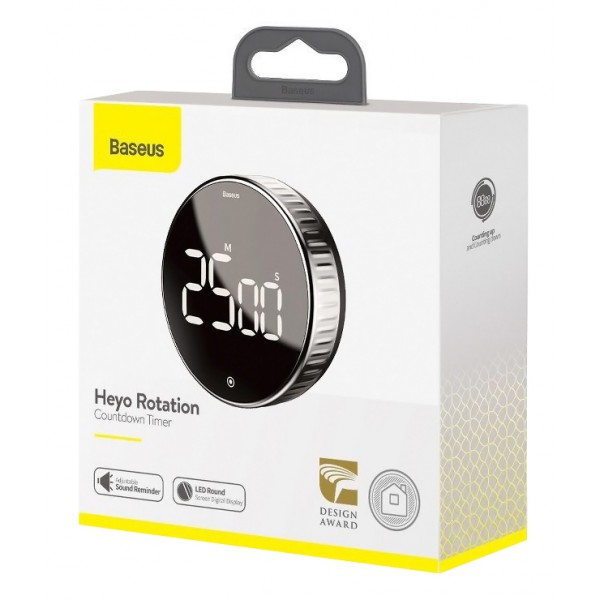 BASEUS χρονόμετρο αντίστροφης μέτρησης ACDJS-01, LED, 0-99, μαύρο