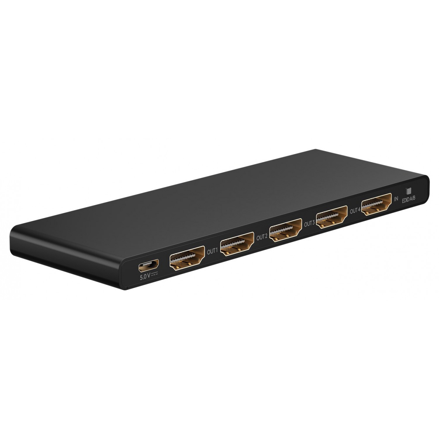 GOOBAY HDMI splitter 58483, 1-in σε 4-out, 4K/60Hz, μαύρο