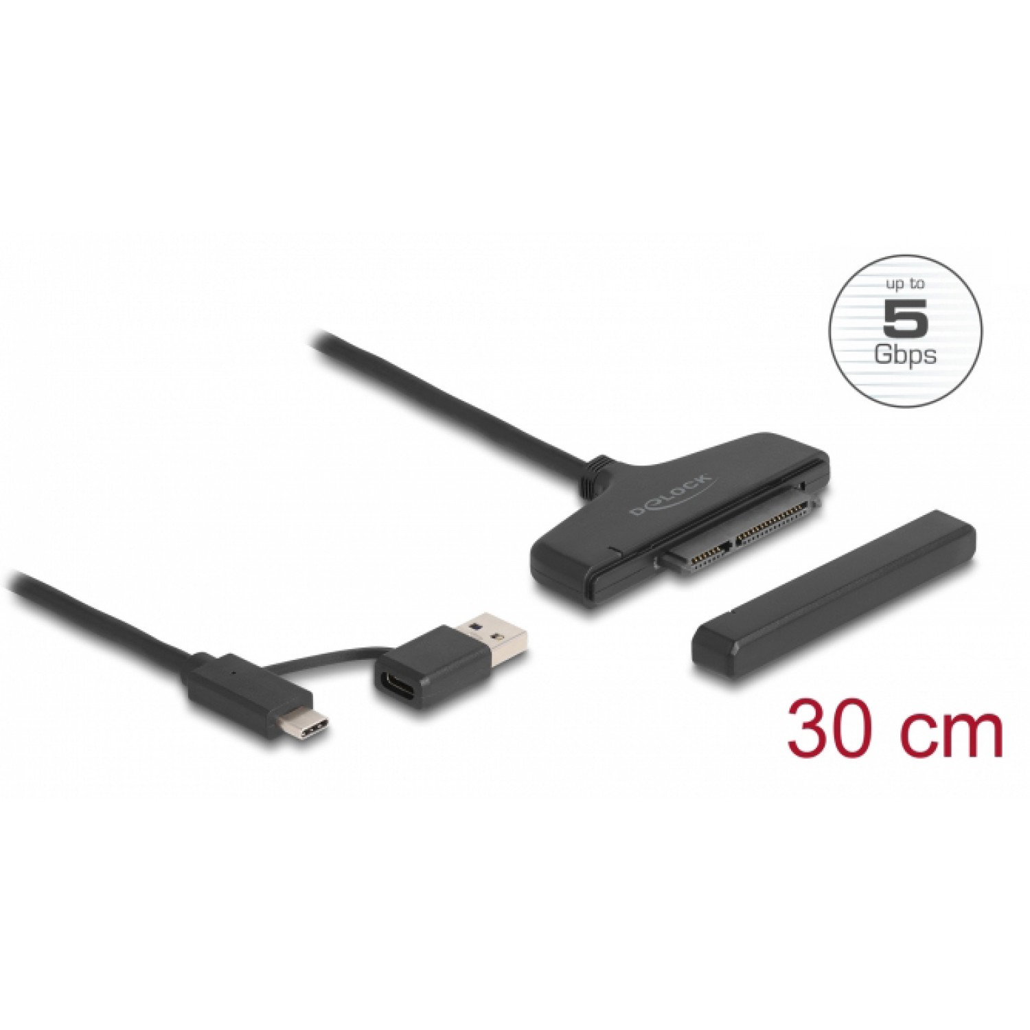 DELOCK αντάπτορας USB/USB-C σε SATA 61042 για 2.5" HDD/SSD, 6Gbps DELOCK αντάπτορας USB/USB-C σε SATA 61042 για 2.5" HDD/SSD, 6Gbps
