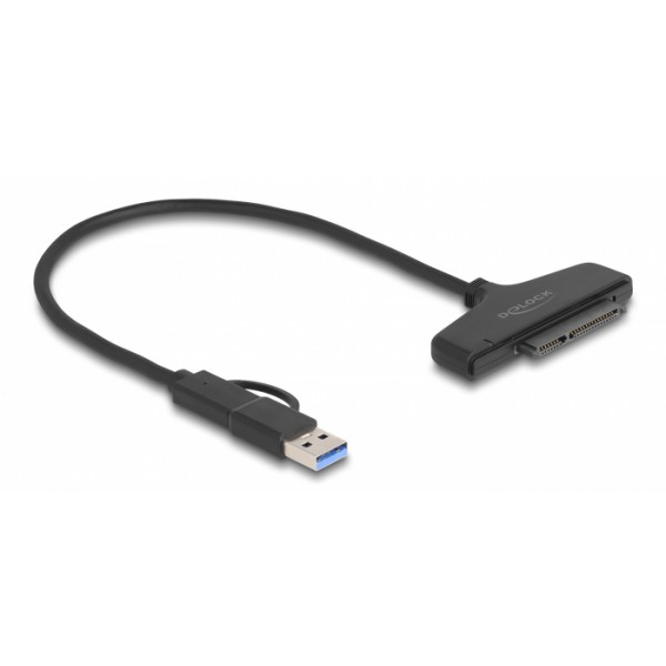 DELOCK αντάπτορας USB/USB-C σε SATA 61042 για 2.5" HDD/SSD, 6Gbps DELOCK αντάπτορας USB/USB-C σε SATA 61042 για 2.5" HDD/SSD, 6Gbps
