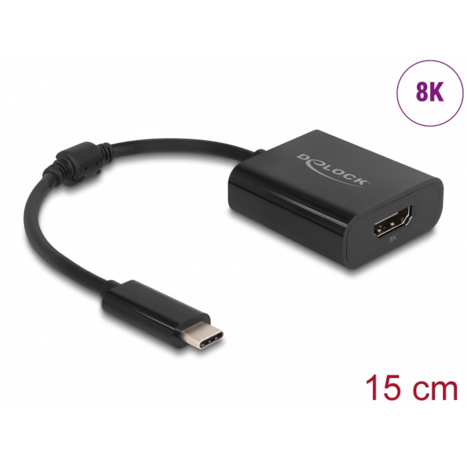 DELOCK αντάπτορας USB-C σε HDMI 64175, 8K/30Hz, HDR, μαύρος DELOCK αντάπτορας USB-C σε HDMI 64175, 8K/30Hz, HDR, μαύρος