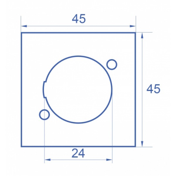 DELOCK D-Type module βάση 81405 για Easy 45 patch panel, 45x45mm, 5τμχ DELOCK D-Type module βάση 81405 για Easy 45 patch panel, 45x45mm, 5τμχ