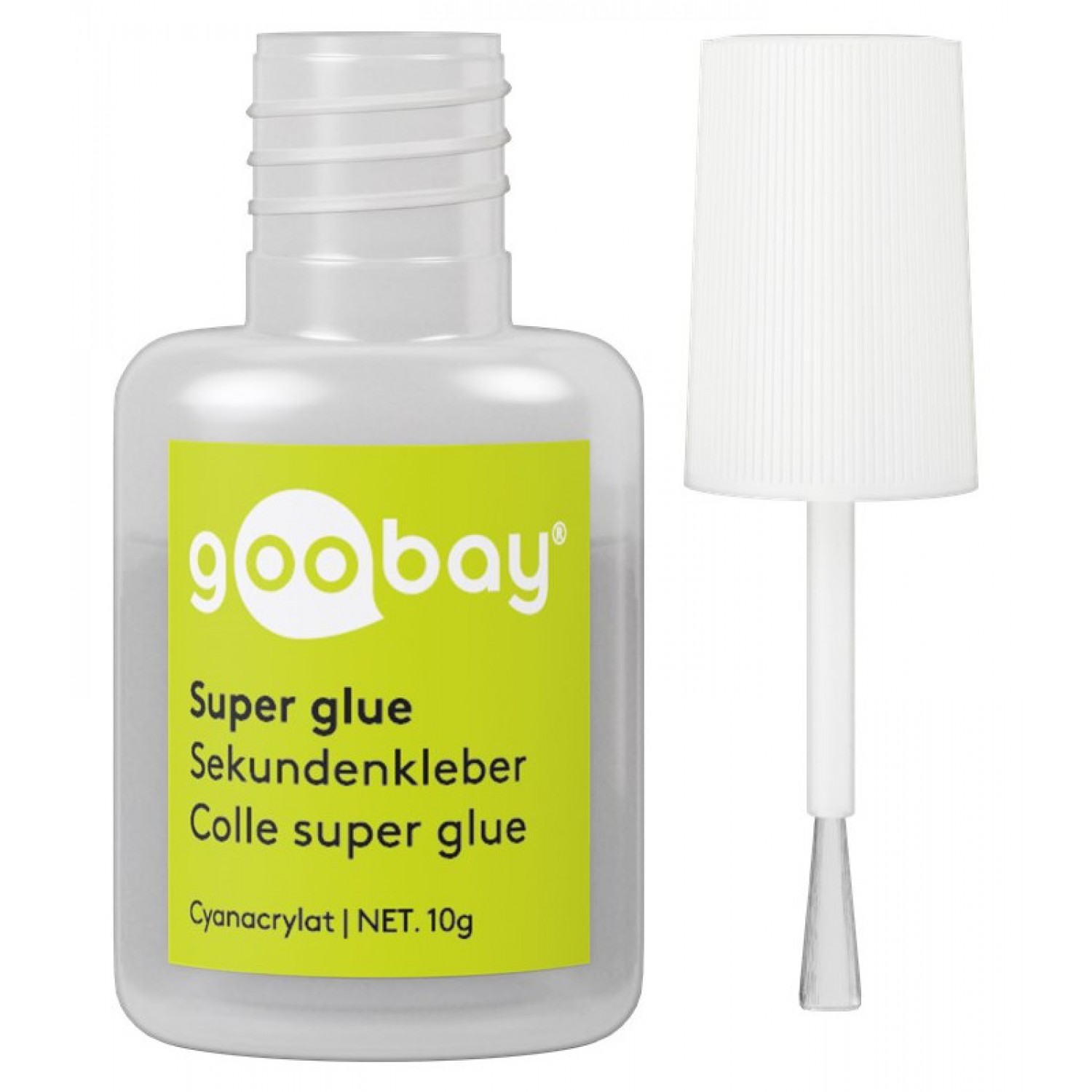 GOOBAY κόλλα Super Glue με πινέλο 77017, 10g GOOBAY κόλλα Super Glue με πινέλο 77017, 10g