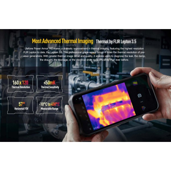 ULEFONE smartphone Power Armor 19T, 6.58", 12/256GB, 9600mAh, μαύρο ULEFONE smartphone Power Armor 19T, 6.58", 12/256GB, 9600mAh, μαύρο