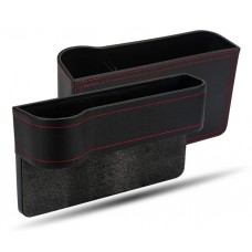 Θήκη καθισμάτων αυτοκινήτου CAR-0008, με ποτηροθήκη, μαύρη, 2τμχ