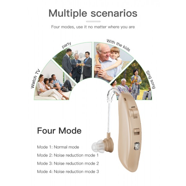 POWERTECH ακουστικό βαρηκοΐας PT-1095 με θήκη, επαναφορτιζόμενο, μπεζ POWERTECH ακουστικό βαρηκοΐας PT-1095 με θήκη, επαναφορτιζόμενο, μπεζ