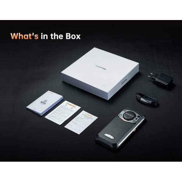 OUKITEL smartphone WP22, ηχείο 4W, 6.58", 8/256GB, 10000mAh, μαύρο