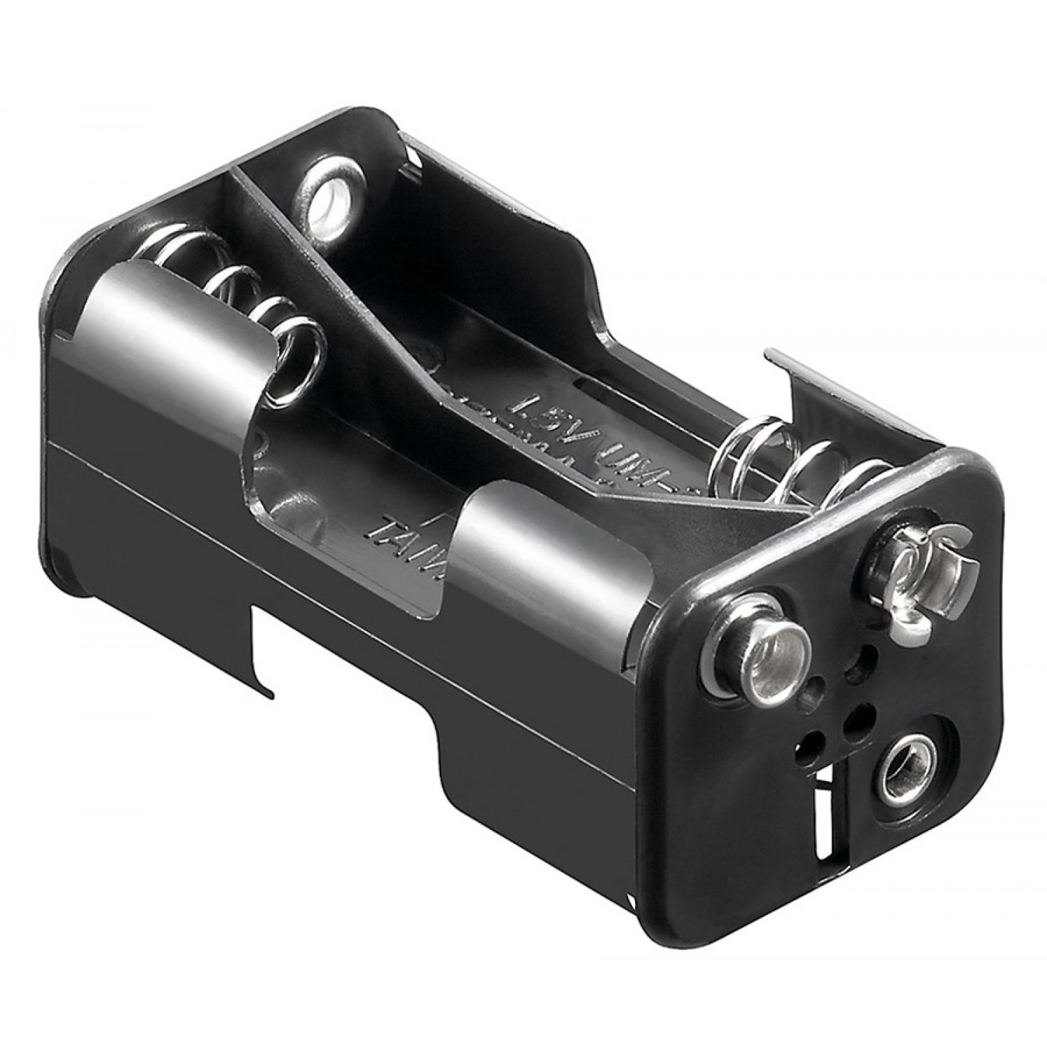 GOOBAY θήκη μπαταρίας 11465 για 4x AA μπαταρίες, μαύρη GOOBAY θήκη μπαταρίας 11465 για 4x AA μπαταρίες, μαύρη