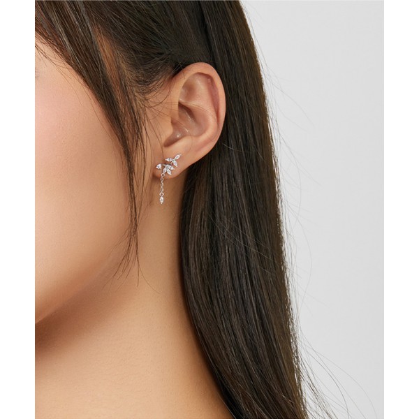 BAMOER σκουλαρίκια καρφωτά BSE350 με κυβική ζιρκόνια, ασήμι 925, ασημί BAMOER σκουλαρίκια καρφωτά BSE350 με κυβική ζιρκόνια, ασήμι 925, ασημί