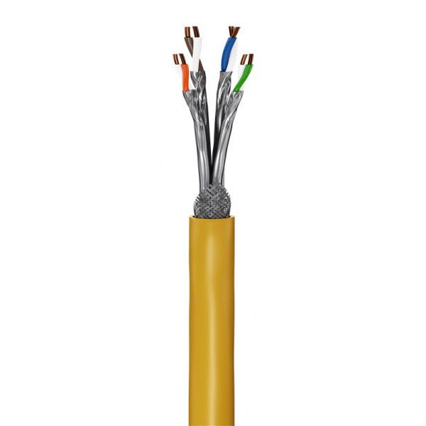 GOOBAY καλώδιο S/FTP CAT 8.1 61126, copper, AWG 22, GHMT, 25m, κίτρινο GOOBAY καλώδιο S/FTP CAT 8.1 61126, copper, AWG 22, GHMT, 25m, κίτρινο
