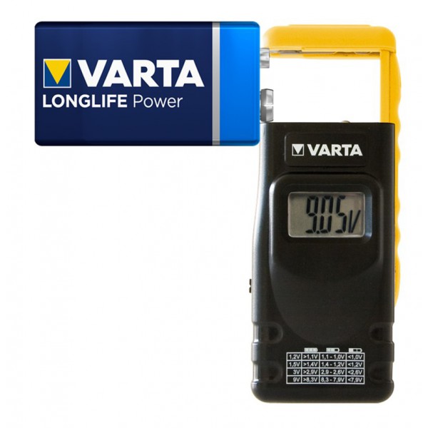 VARTA ψηφιακό tester μπαταρίας 64886 για 9V/AA/C/D/button cells VARTA ψηφιακό tester μπαταρίας 64886 για 9V/AA/C/D/button cells