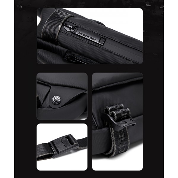 ARCTIC HUNTER τσάντα μέσης YB00047, 2L, μαύρη ARCTIC HUNTER τσάντα μέσης YB00047, 2L, μαύρη