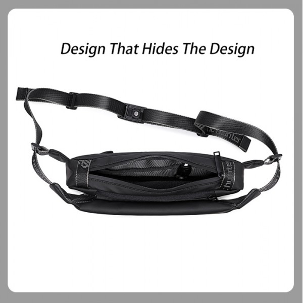 ARCTIC HUNTER τσάντα μέσης YB00047, 2L, μαύρη ARCTIC HUNTER τσάντα μέσης YB00047, 2L, μαύρη