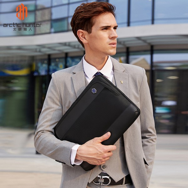 ARCTIC HUNTER τσάντα χειρός GW00015 για laptop 15.6", μαύρη ARCTIC HUNTER τσάντα χειρός GW00015 για laptop 15.6", μαύρη