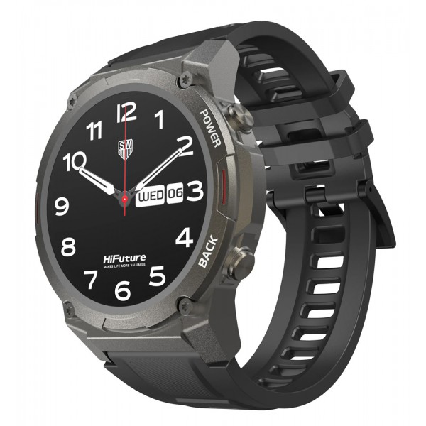 HIFUTURE smartwatch FutureGo Mix2, 1.43", IP68, heart rate, μαύρο HIFUTURE smartwatch FutureGo Mix2, 1.43", IP68, heart rate, μαύρο