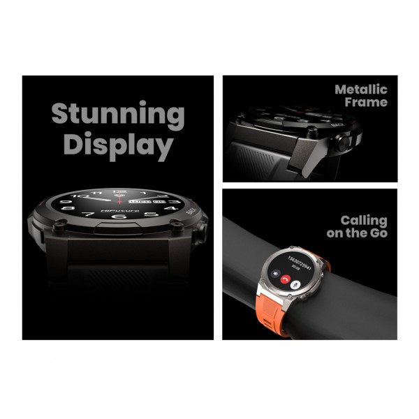 HIFUTURE smartwatch FutureGo Mix2, 1.43", IP68, heart rate, μαύρο HIFUTURE smartwatch FutureGo Mix2, 1.43", IP68, heart rate, μαύρο