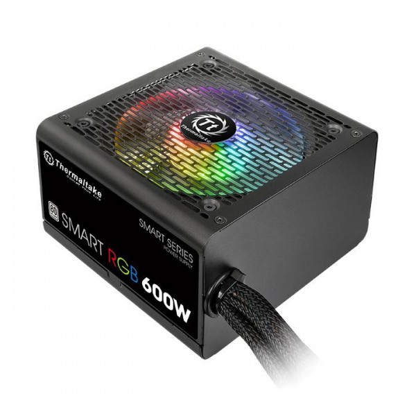 THERMALTAKE τροφοδοτικό PC Smart RGB, 600W, 80 Plus Standard, Active PFC THERMALTAKE τροφοδοτικό PC Smart RGB, 600W, 80 Plus Standard, Active PFC