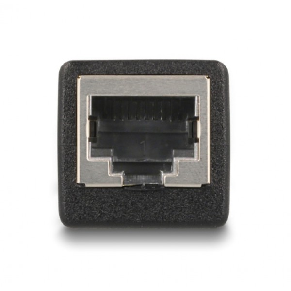 DELOCK σύνδεσμος RJ50 87991, θηλυκός, Cat.5e, μαύρος
