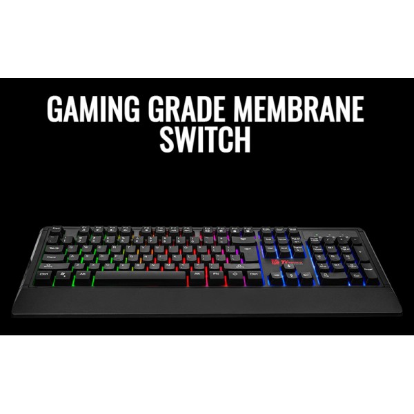 THERMALTAKE πληκτρολόγιο & ποντίκι Challenger, ενσύρματα, RGB, μαύρο