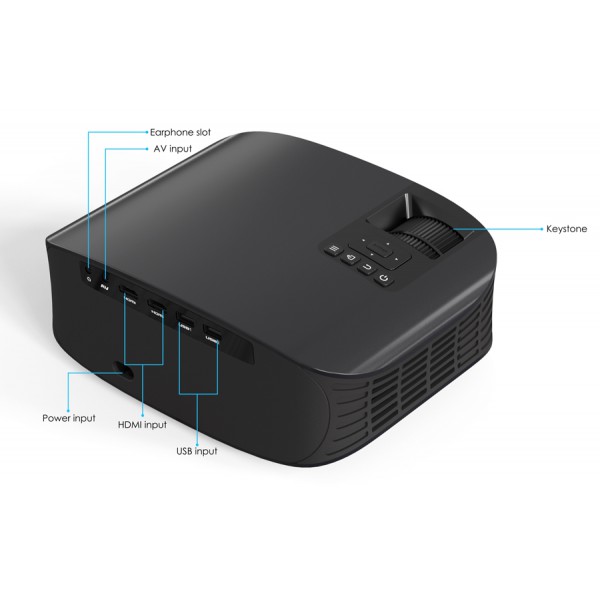 PPOWERTECH LED βιντεοπροβολέας X-Vision, 1080p WiFi, Dolby Audio, Android