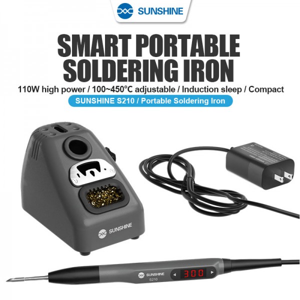 SUNSHINE σταθμός κόλλησης S210 με κολλητήρι, 110W, 100~450 °C SUNSHINE σταθμός κόλλησης S210 με κολλητήρι, 110W, 100~450 °C