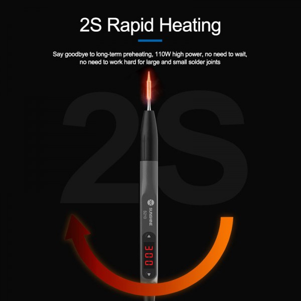 SUNSHINE σταθμός κόλλησης S210 με κολλητήρι, 110W, 100~450 °C SUNSHINE σταθμός κόλλησης S210 με κολλητήρι, 110W, 100~450 °C